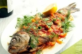 Рецепты запекания карпа вместе с овощами