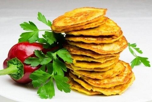 Икорные оладьи