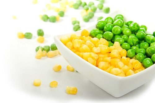 горох и кукуруза