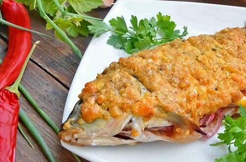 карп с сыром