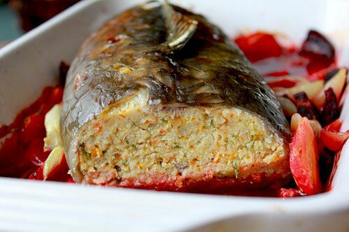 Карп с начинкой