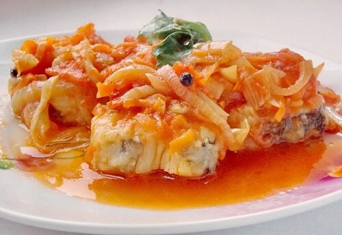 Рыба с овощами