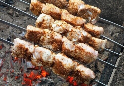 Шашлык из карпа